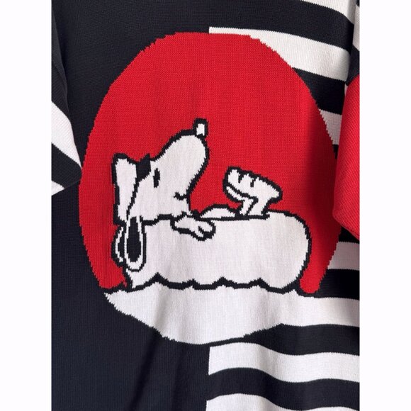 JC de Castelbajac RARE Vintage Snoopy Peanuts Sweater Red Size 44 EU US 12 - Picture 4 of 12